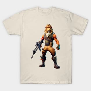 Fortnite-inspired lion design T-Shirt